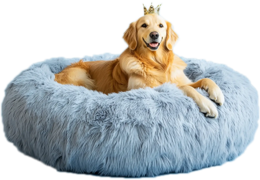 Flauschiges Hundebett in Königgröße